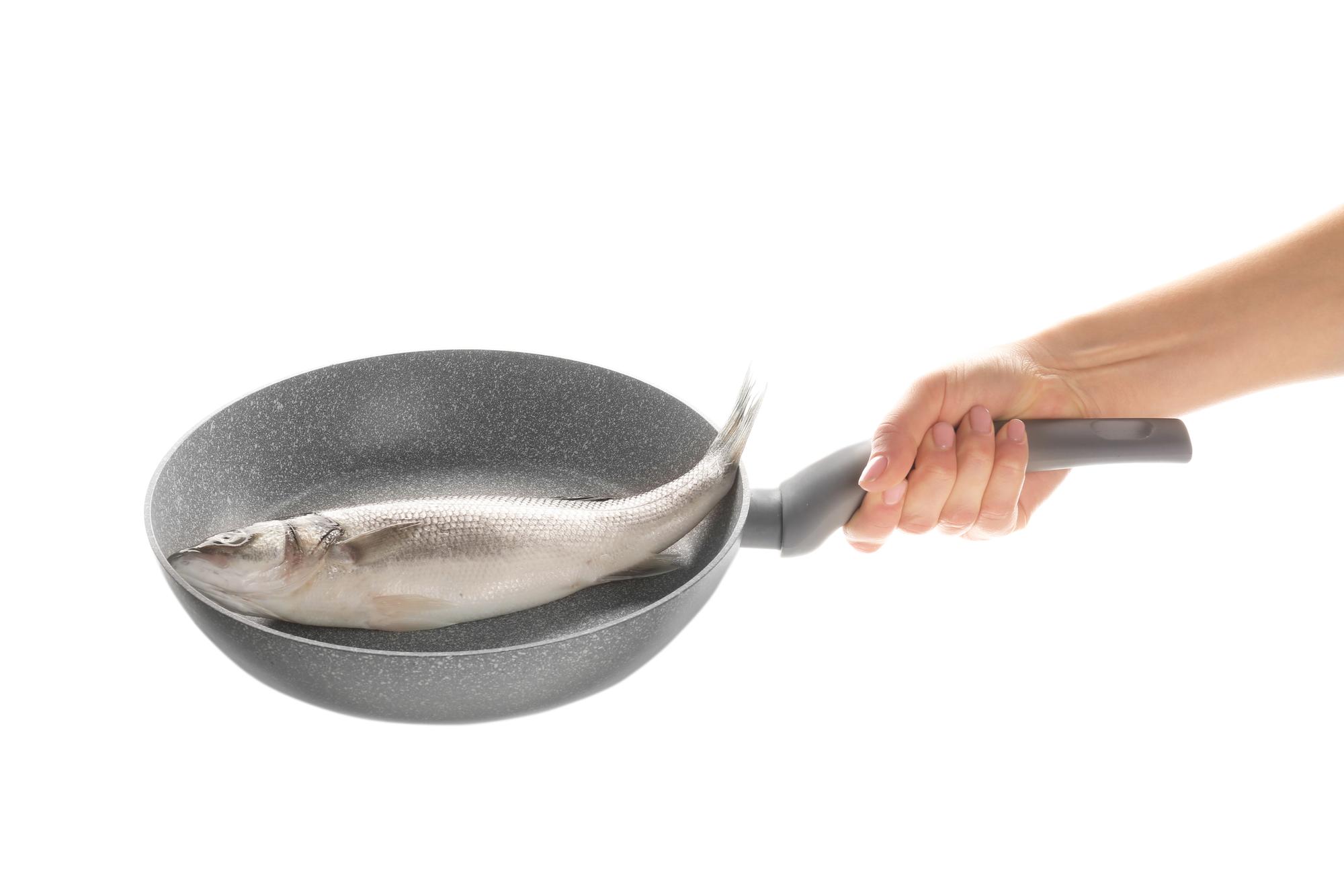 Pan searing fish