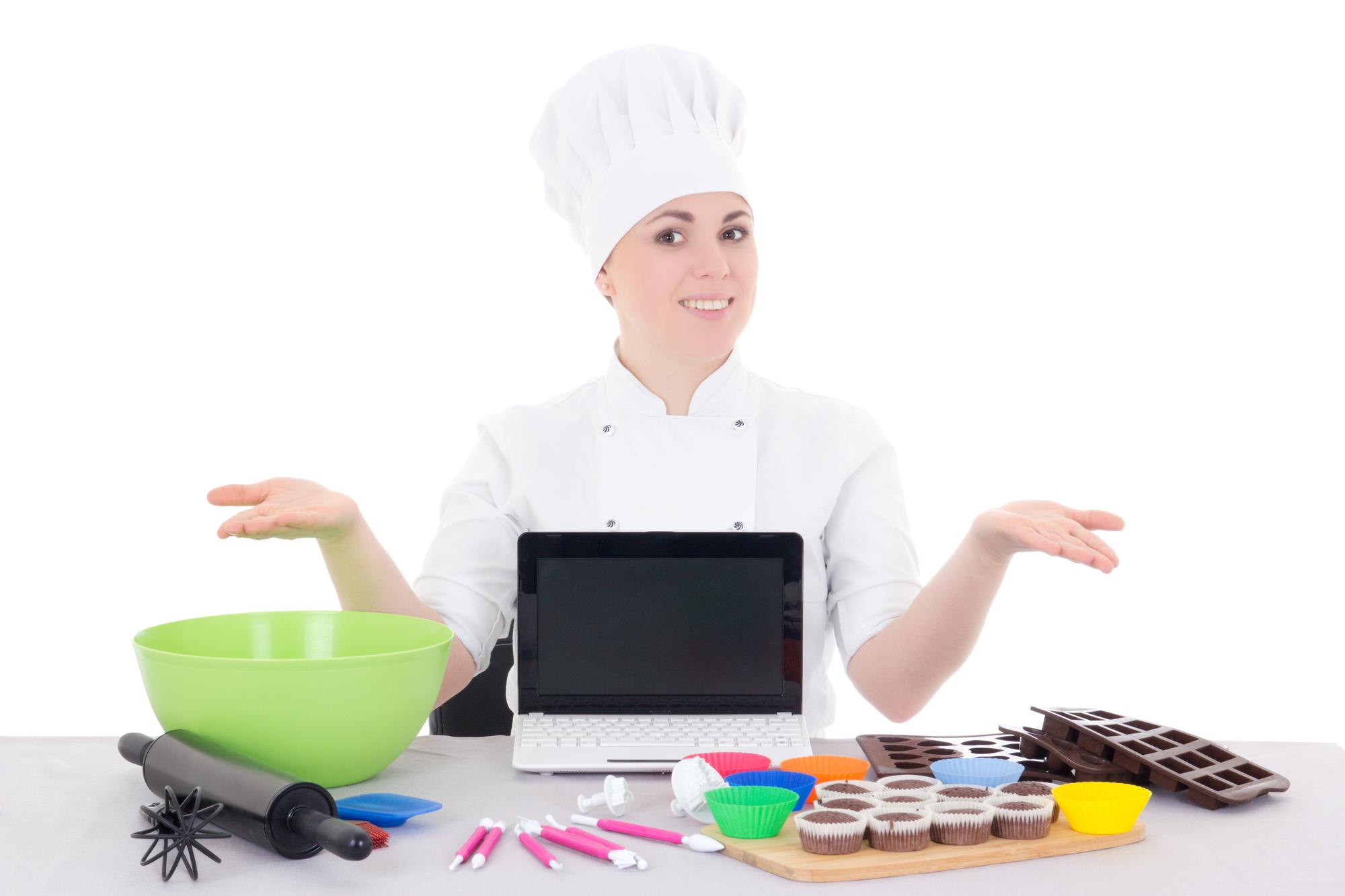 Chef teaching a quick cooking technique
